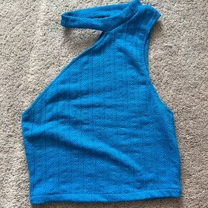 Blue cut out Zara tank top